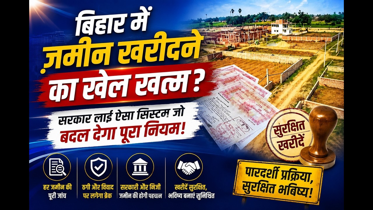 बिहार में जमीन खरीदने का खेल खत्म? सरकार लाई ऐसा सिस्टम जो बदल देगा पूरा नियम!