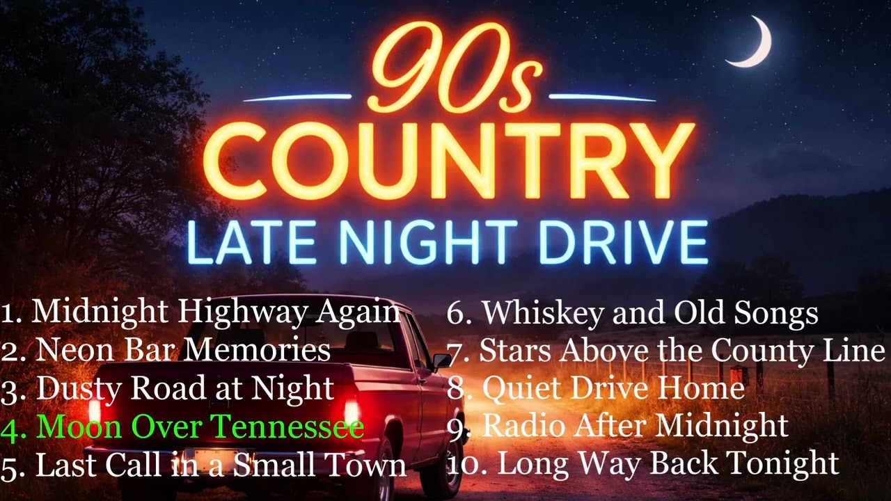 90s Country Music for Late Night Drive | Nashville Style Playlist