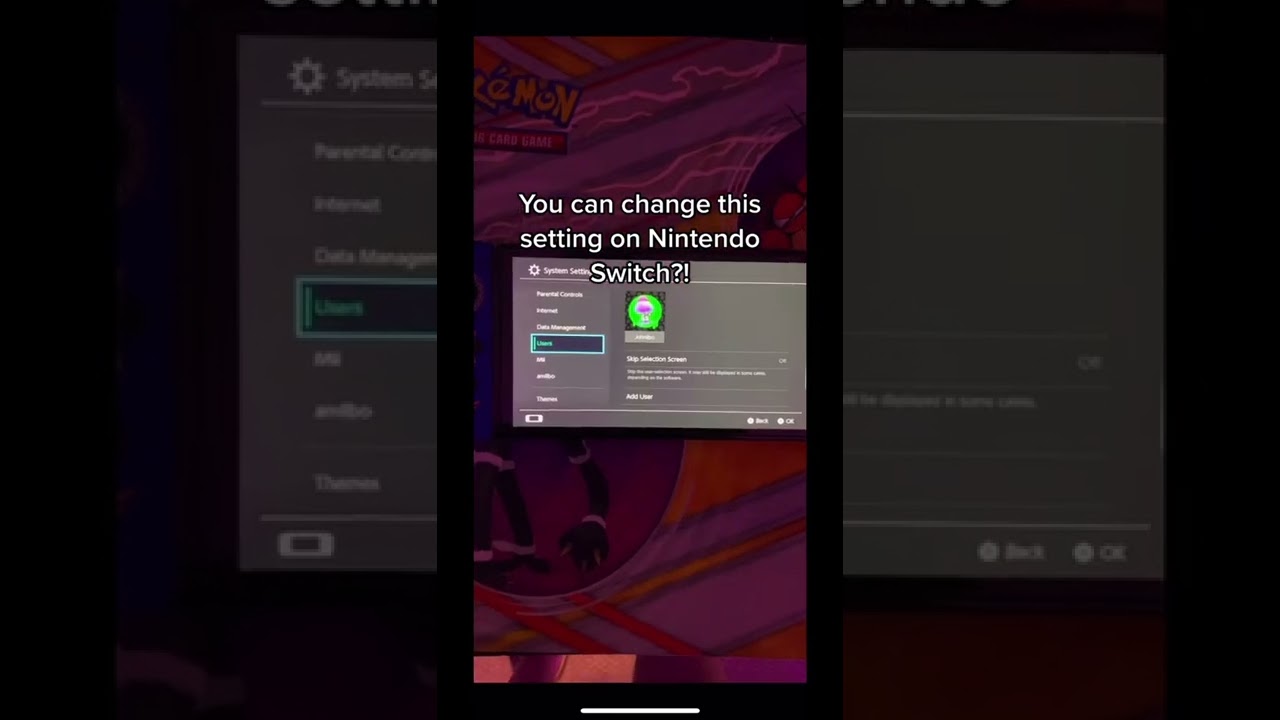 Можно ли изменить эту настройку на Nintendo Switch?!