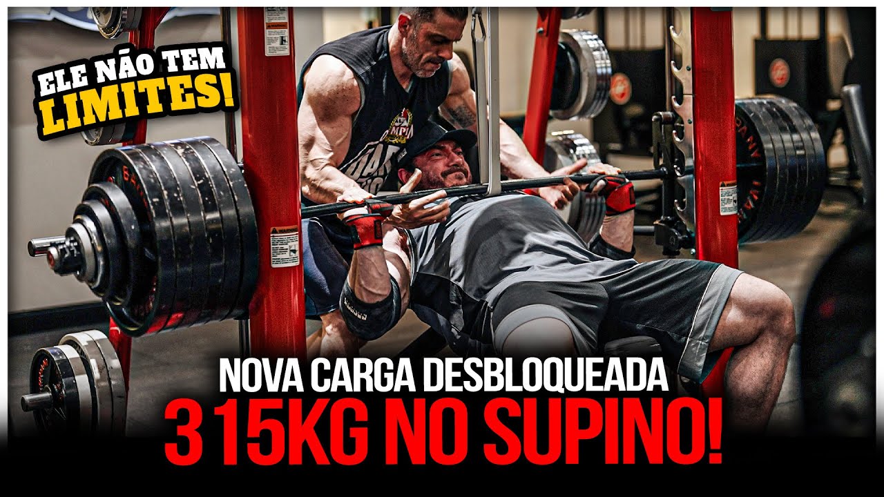 NINJA ASSUSTA COM SEU NOVO RECORDE NO SUPINO!! | *315kg*