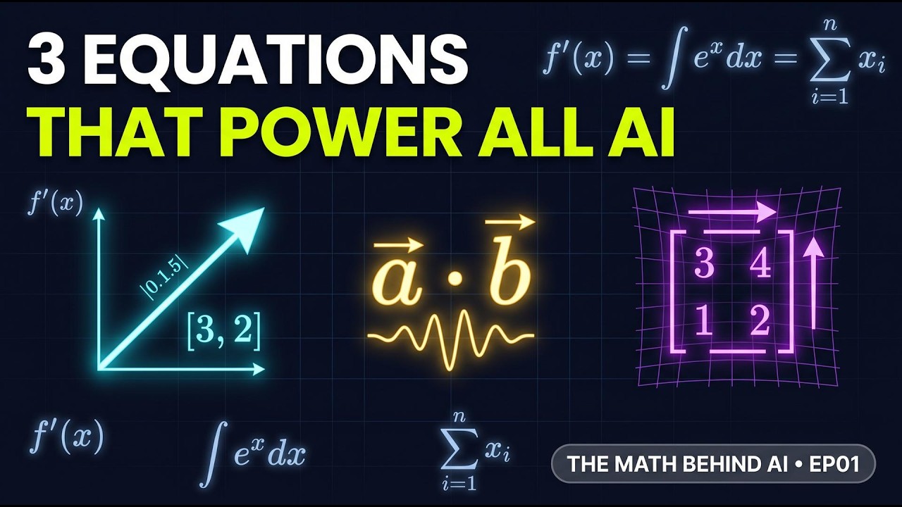 3 Math Ideas Behind Every AI System (The Math Behind AI)