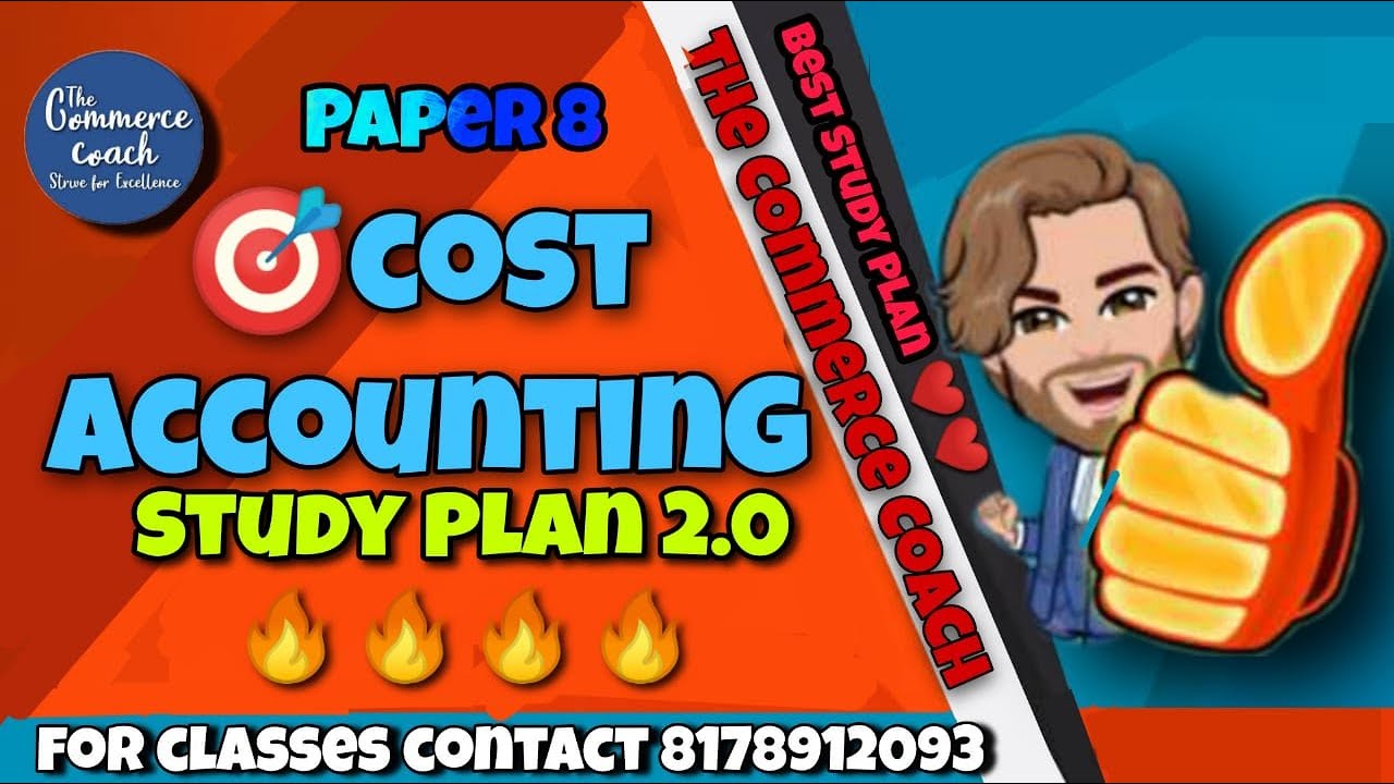 Cma inter cost accounting study plan june 2021 - The Commerce Coach