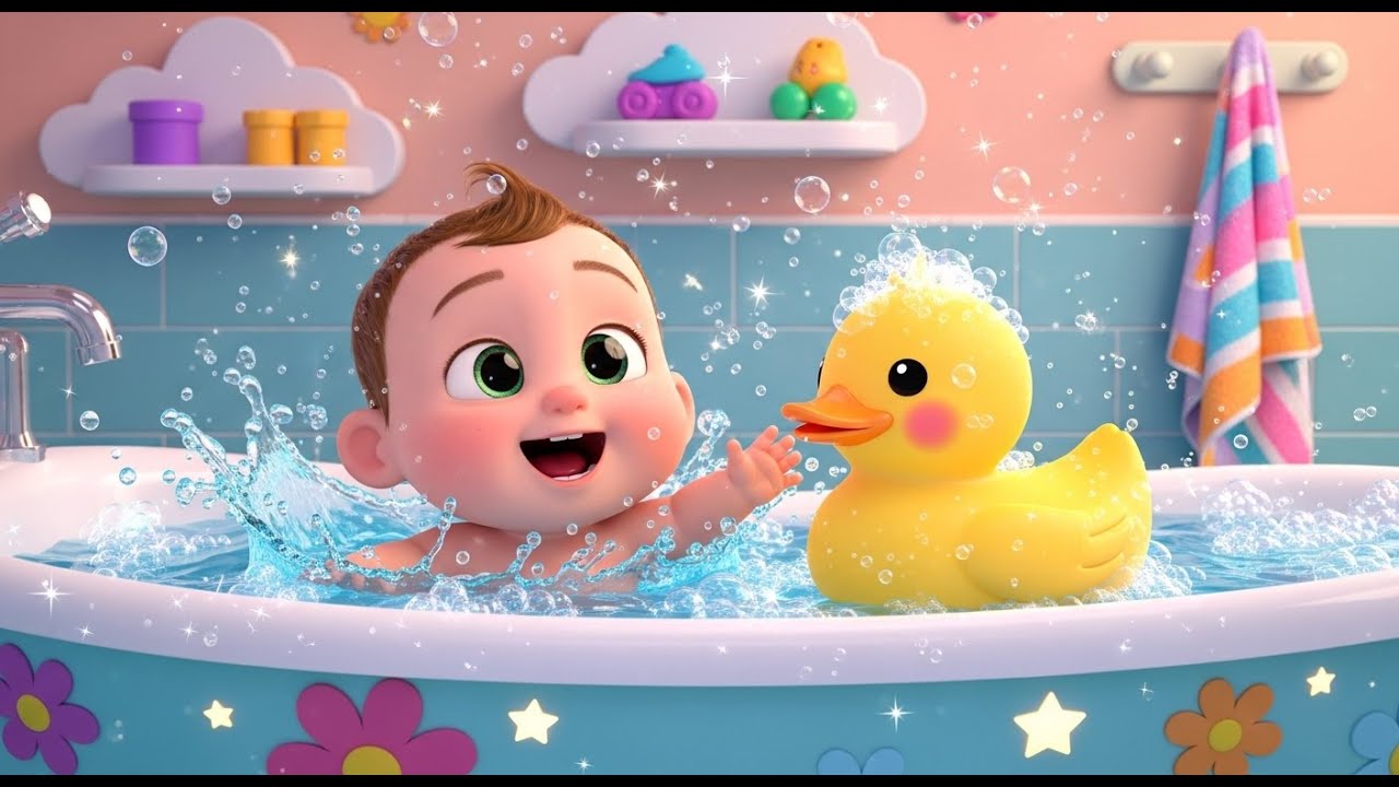The Bath Time Song 🛁🫧 | Baby Giggles TV Fun Learning & Play Song for Toddlers