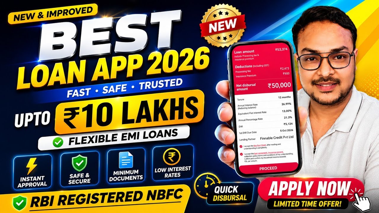 Best Instant Loan App 2026 | Get Unsecured Cash Loan in 60 Minutes | EMI LOANS | RBI Registered NBFC