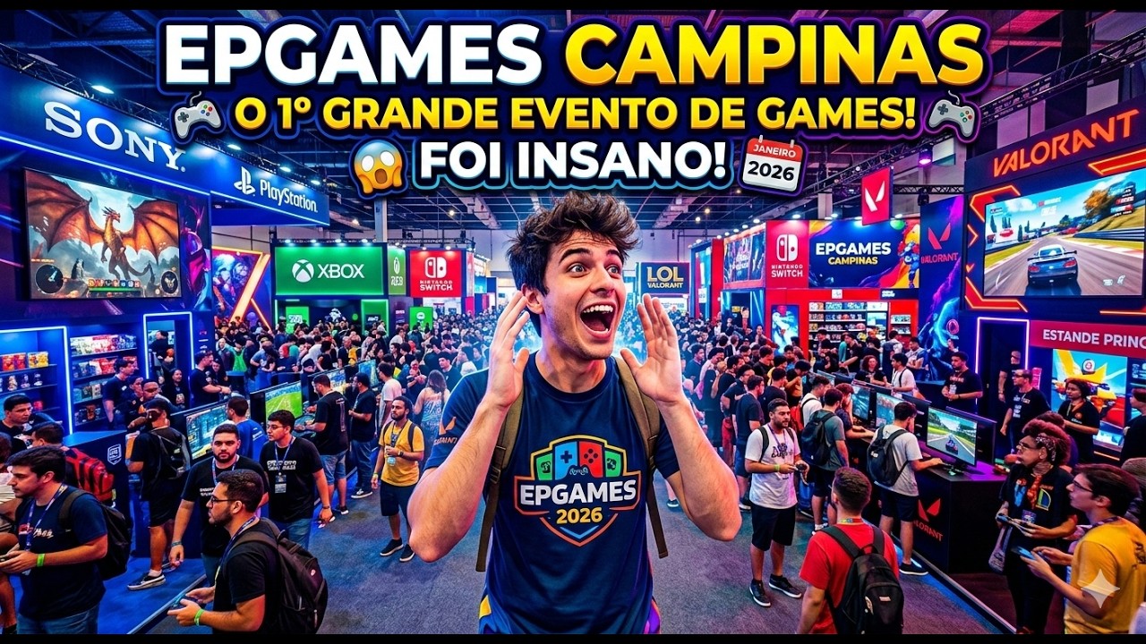 EU NÃO ESPERAVA POR ISSO! 🔥 O 1º Evento de Games de Campinas foi INSANO!