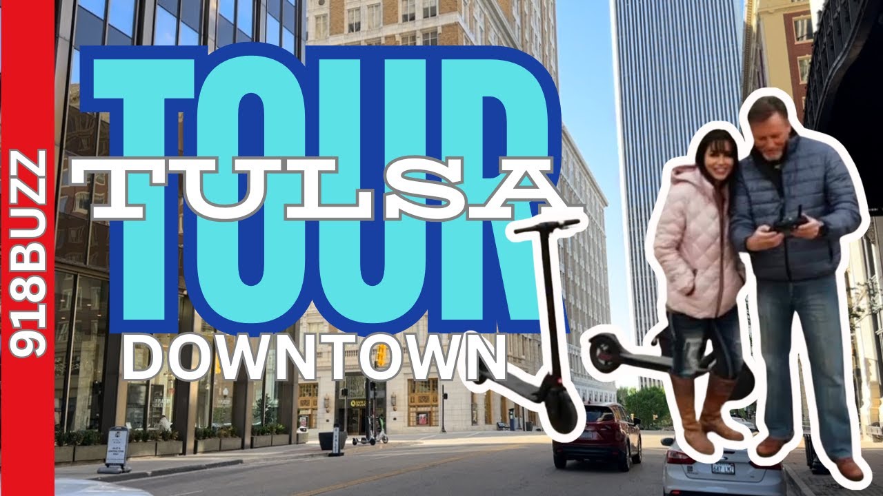 Fun Things To Do In Tulsa Oklahoma | Exploring Downtown Tulsa on Electric Scooters | Art Deco Tulsa
