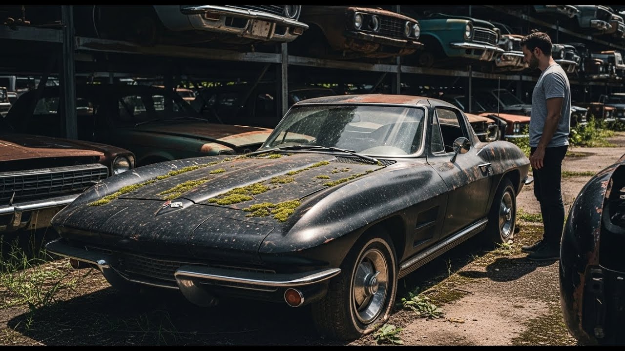 ASMR Car Restoration Full Rebuild of Black 1963 Chevrolet Corvette C2 Sting Ray|Split-Window Classic