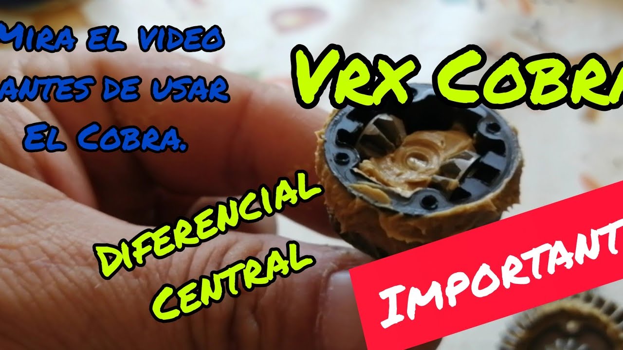 Importante! Revisar los diferenciales antes de usar. En VRX Cobra hoy el diferencial central.