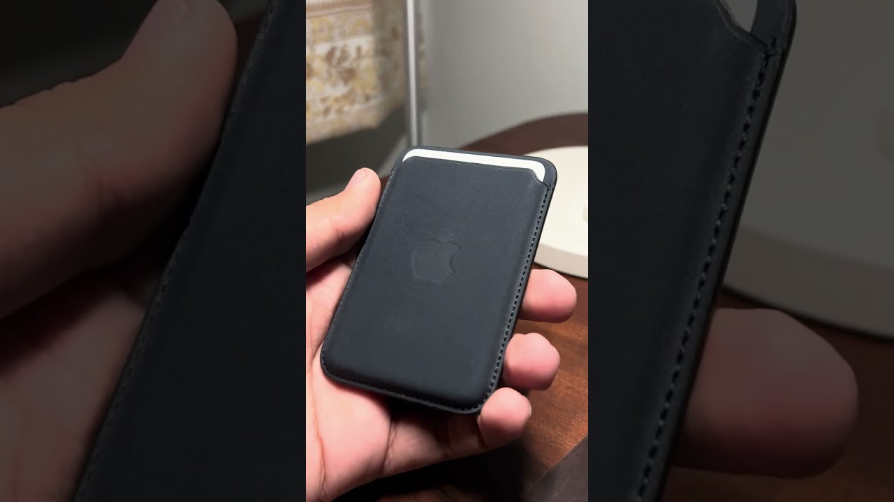 Apple FineWoven MagSafe Wallet (Black) Unboxing - ASMR