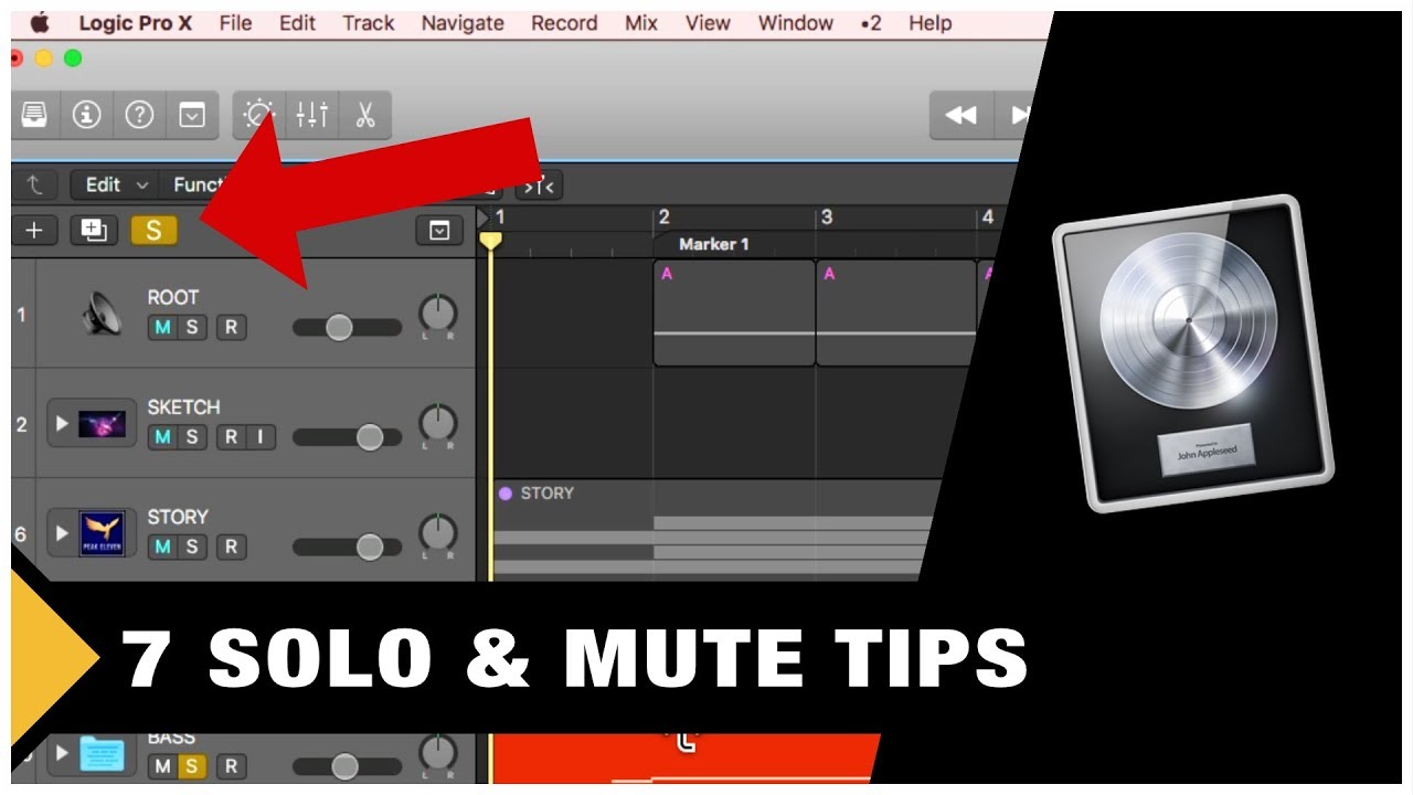 7 Solo & Mute tips in Logic Pro X