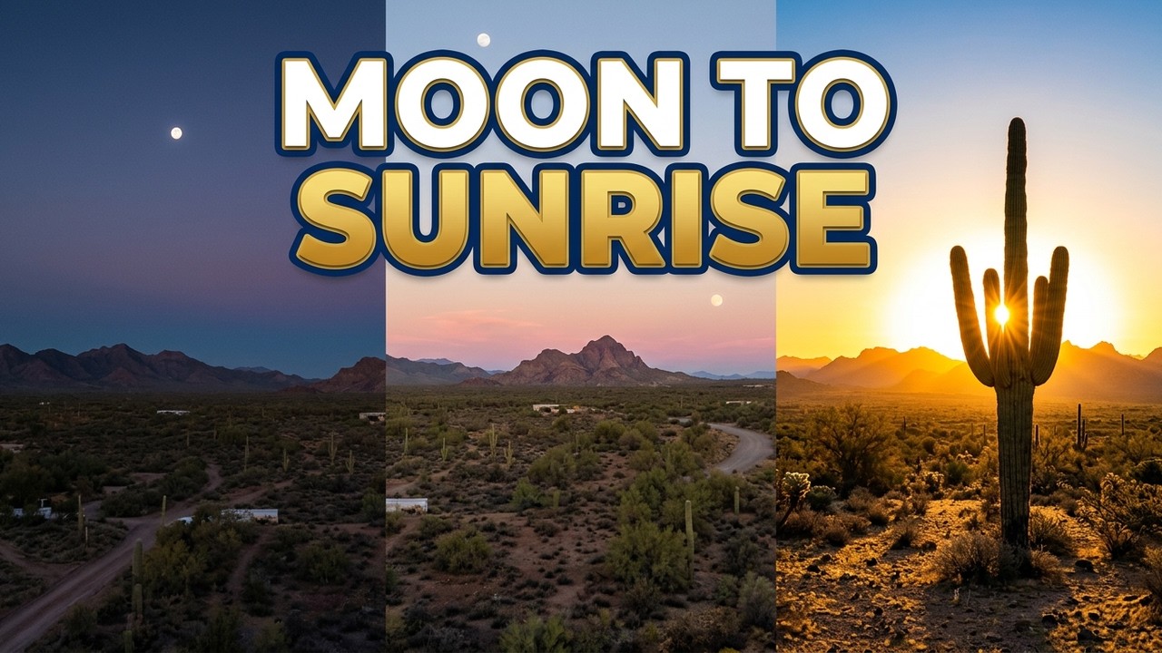 Moon Set and Sunrise Feb 1 2026