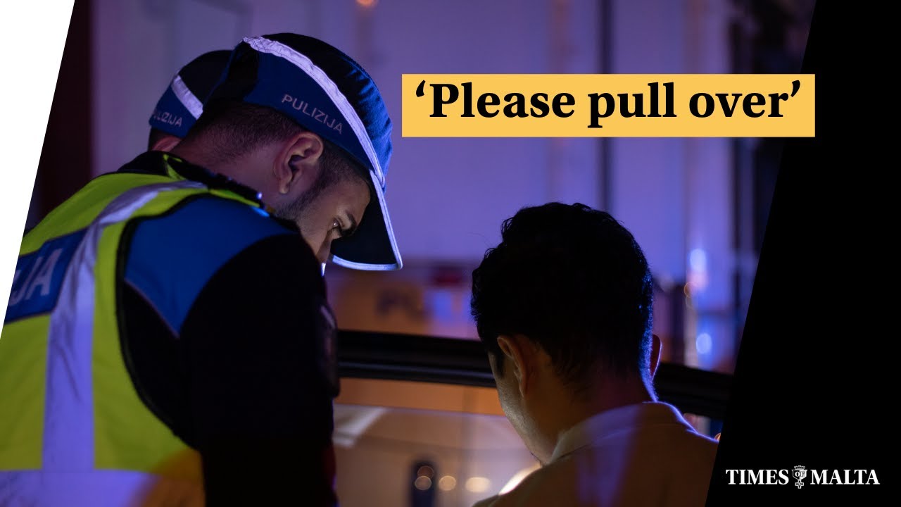 What do Malta police do during a roadblock?