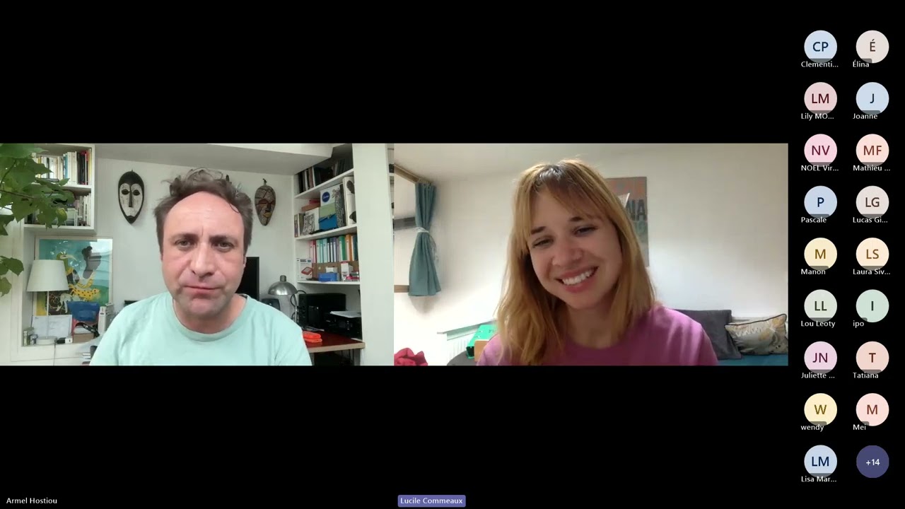 Rencontre virtuelle avec Armel Hostiou - Prix Cinéma des Etudiants France Culture 2024