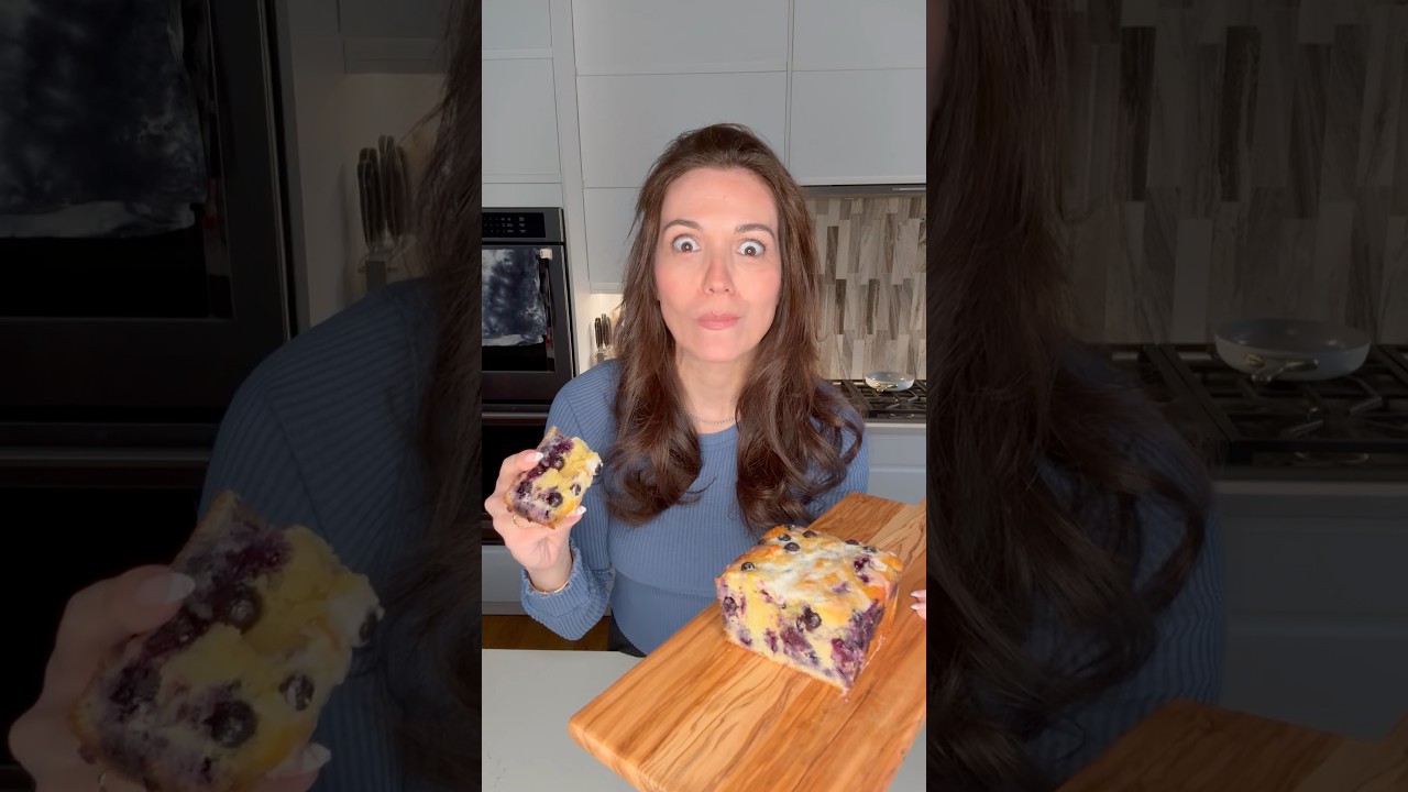 I can&rsquo;t stop making this Healthier Lemon Blueberry Loaf #glutenfree #shorts