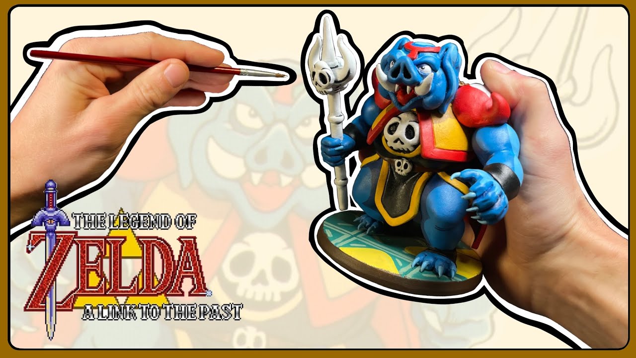 Sculpting Ganon from A Link to the Past | Zelda Clay Figure