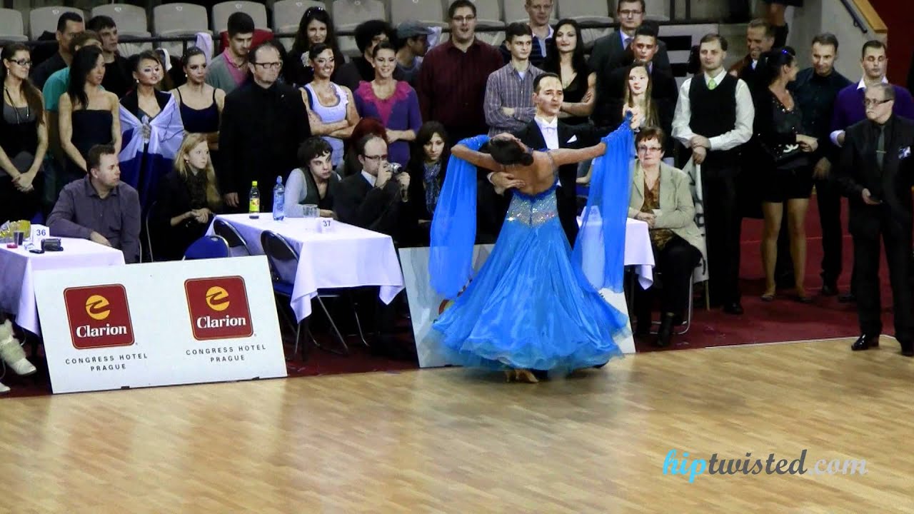 Michal Drha - Klara Zamecnikova, Czech ballroom championship 2012, final - solo slowfox