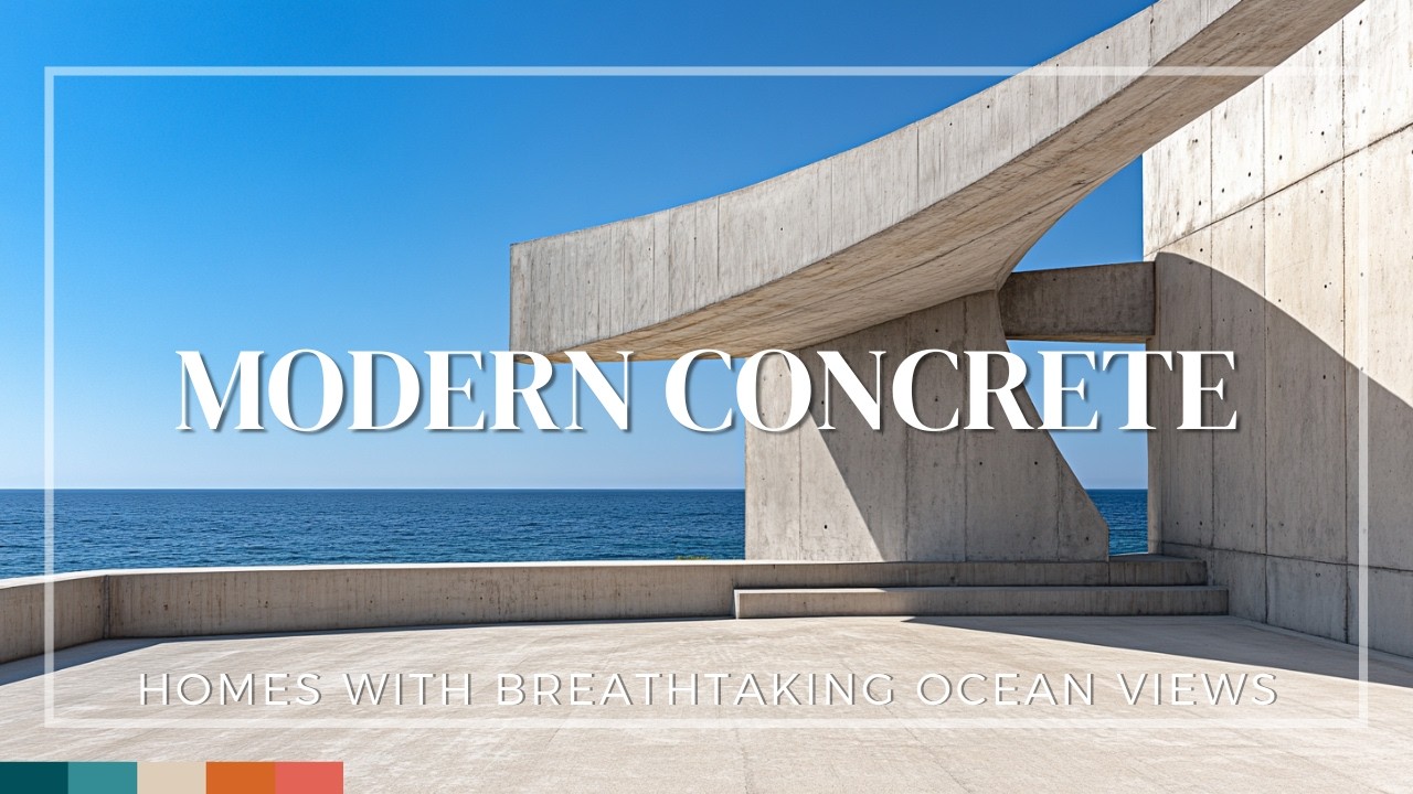 Modern Concrete Homes with Breathtaking Ocean Views
