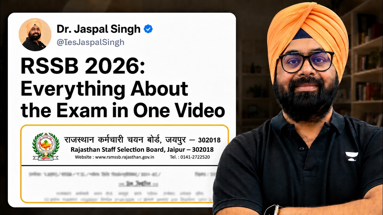 RSSB 2026: Everything About the Exam🔥Paper Analysis + Strategy By Dr. Jaspal Singh (Ex-IES)