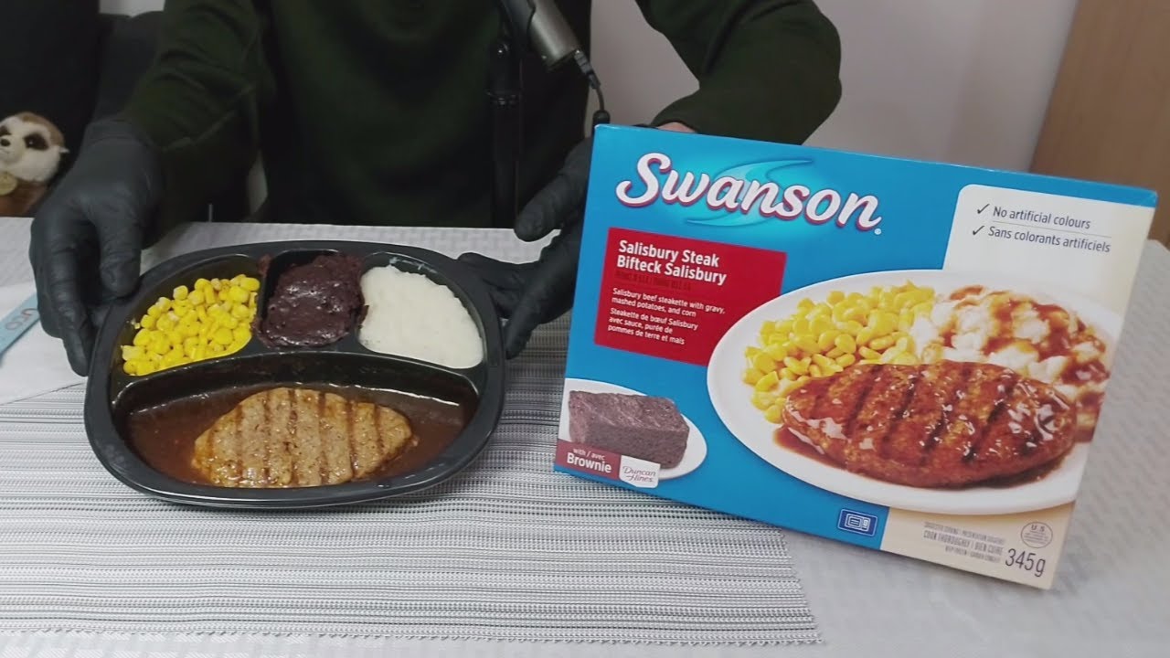 Обзор ужина Swanson Salisbury Steak TV Dinner