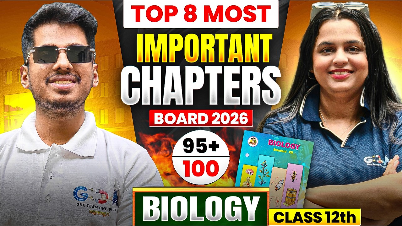 ✅ Biology Most Important Chapters⚠️ | HSC Board 2026 | Tapi Miss #imp