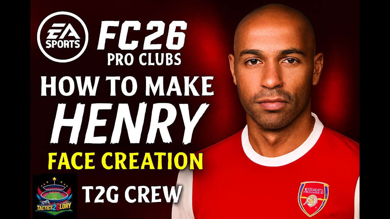 EA FC 26 FACE SERIES: Ep 17 – How to Make Thierry Henry – ProClubs FaceCreation #eafc26 #viral #fifa