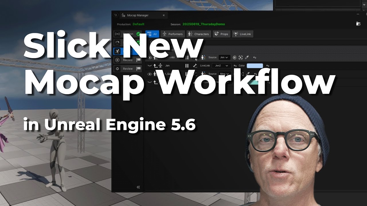 New Mocap Workflow in Unreal Engine 5.6 | Performance Capture Plugin Demo