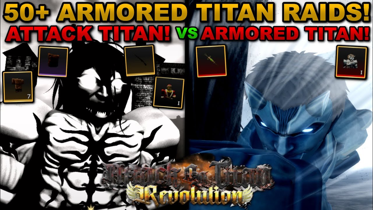 ABERRENT ARMORED RAIDS As A TITAN SHIFTER In Roblox Attack On Titan Revolution... Here's What I Got!