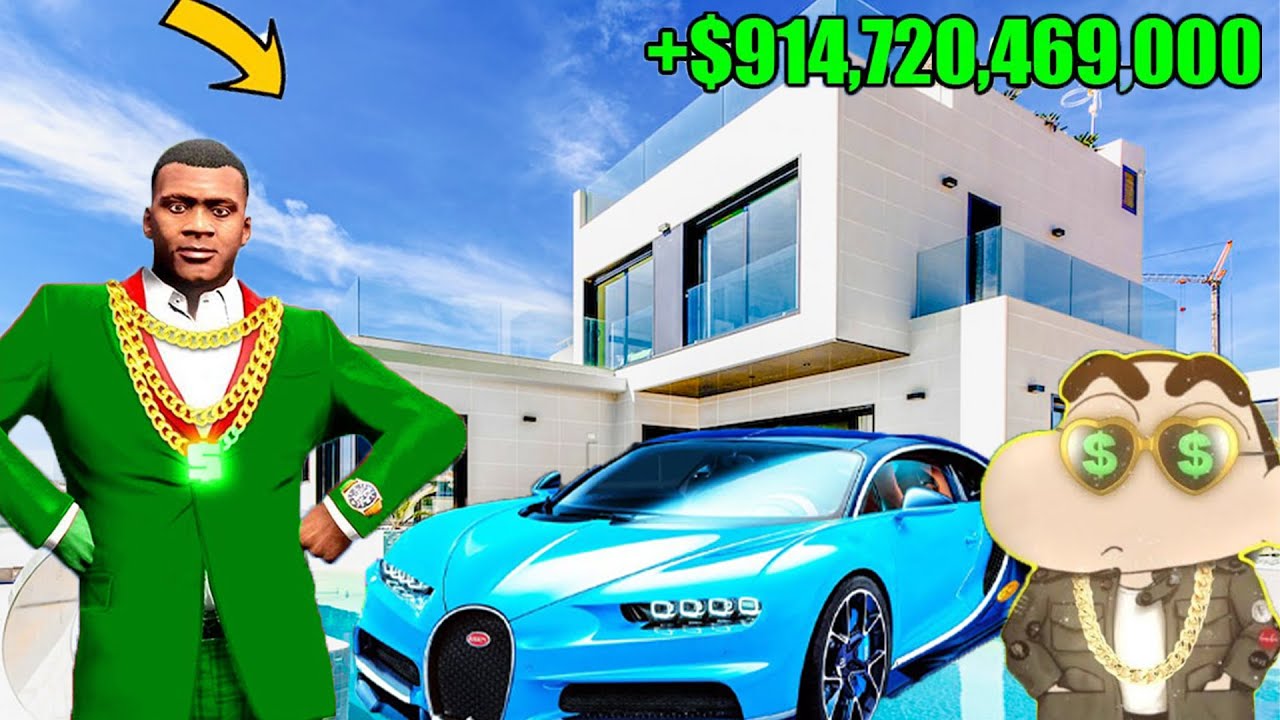 Shinchan & Franklin Do Hard Work To Become RICHEST Person In GTA5