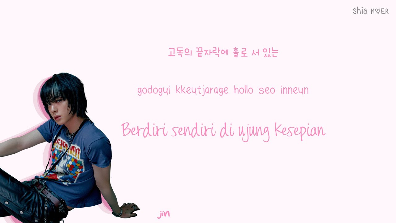 Jin (진) With The Clouds [Han/Rom/Ina] Color Coded Lyrics Lirik Terjemahan Indonesia