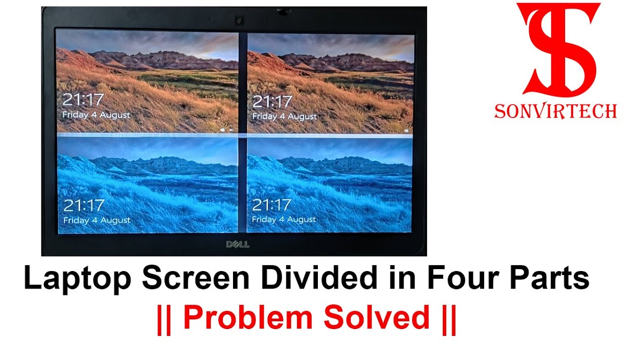 Laptop Screen divided into four Parts || Problem Solved ||