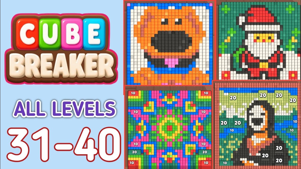 Cube Breaker All Levels 31-40 Walkthrough Solution