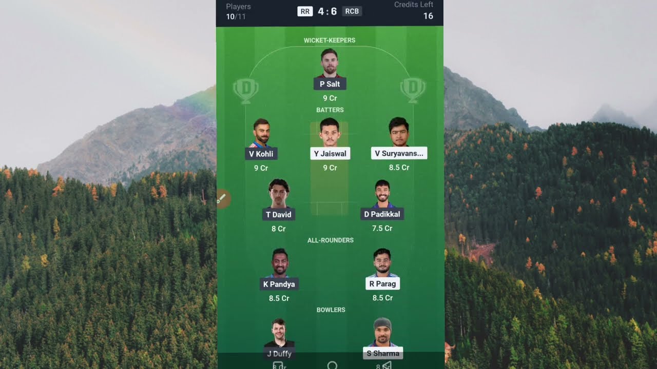 RR vs RCB dream11 team | IPL 2026 | Royal challengers Bangalore vs Rajasthan royals match prediction