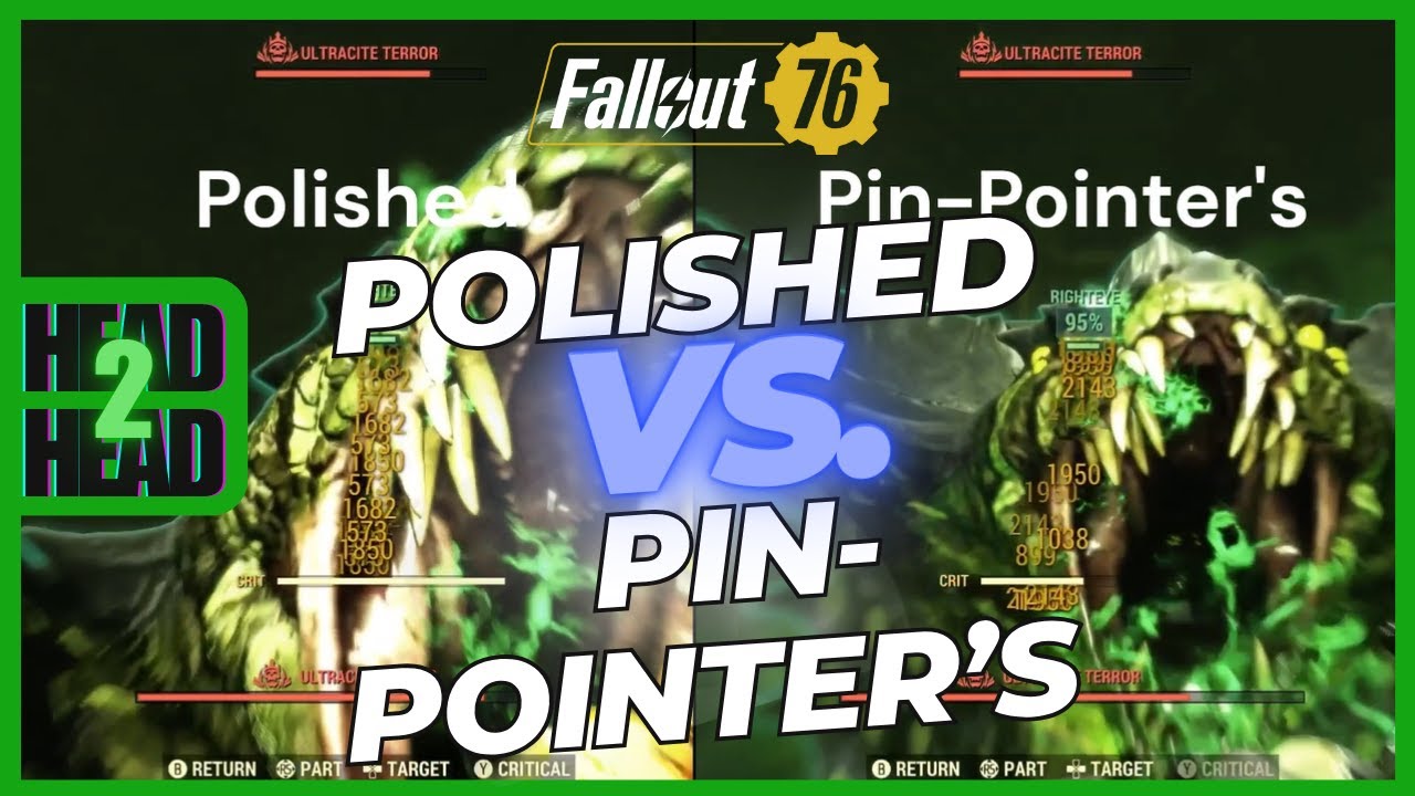 Polished Vs  Pin Pointer's Legendary Side By Side Test! | Fallout76