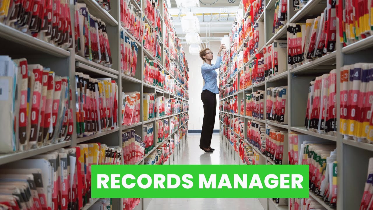 What is the role of a Records Manager ? | Career Guide - Job Description - Skills