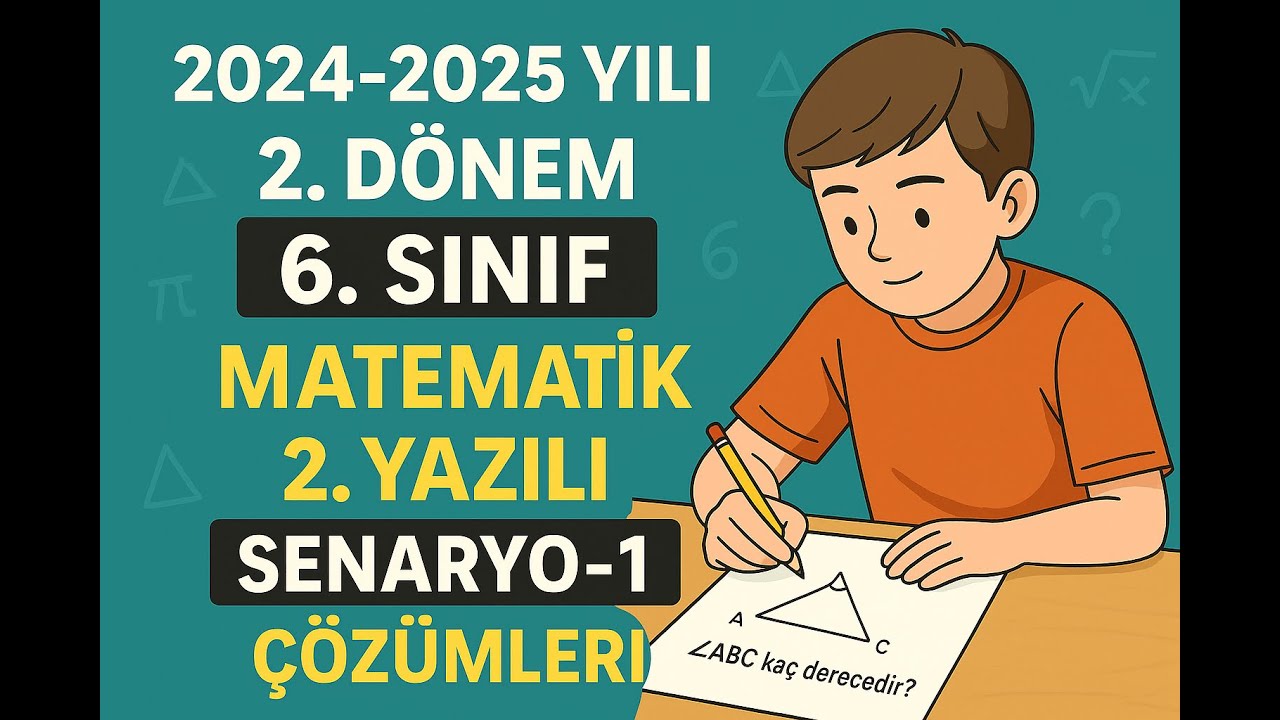 6.Sınıf Matematik 2.Dönem 2.Yazılı Soruları (SENARYO-1)
