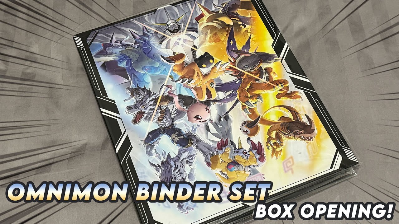 Omnimon / Omegamon Binder Set Unboxing (PB-19 Digimon Card Game)
