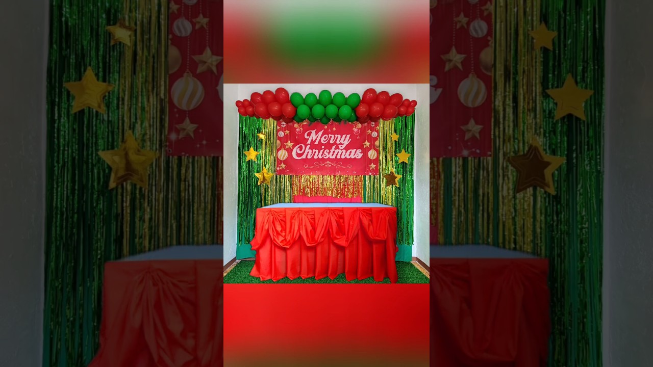 DIY Simple Decoration Ideas for Christmas Party #shorts #partyideas #christmasdecor #christmasparty