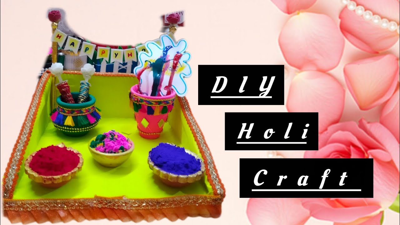 How to make Holi 🤗😎🎈🔫craft idea 💡/ #trending #diy #viral #viralvideo #holi #artworkcorner #art 