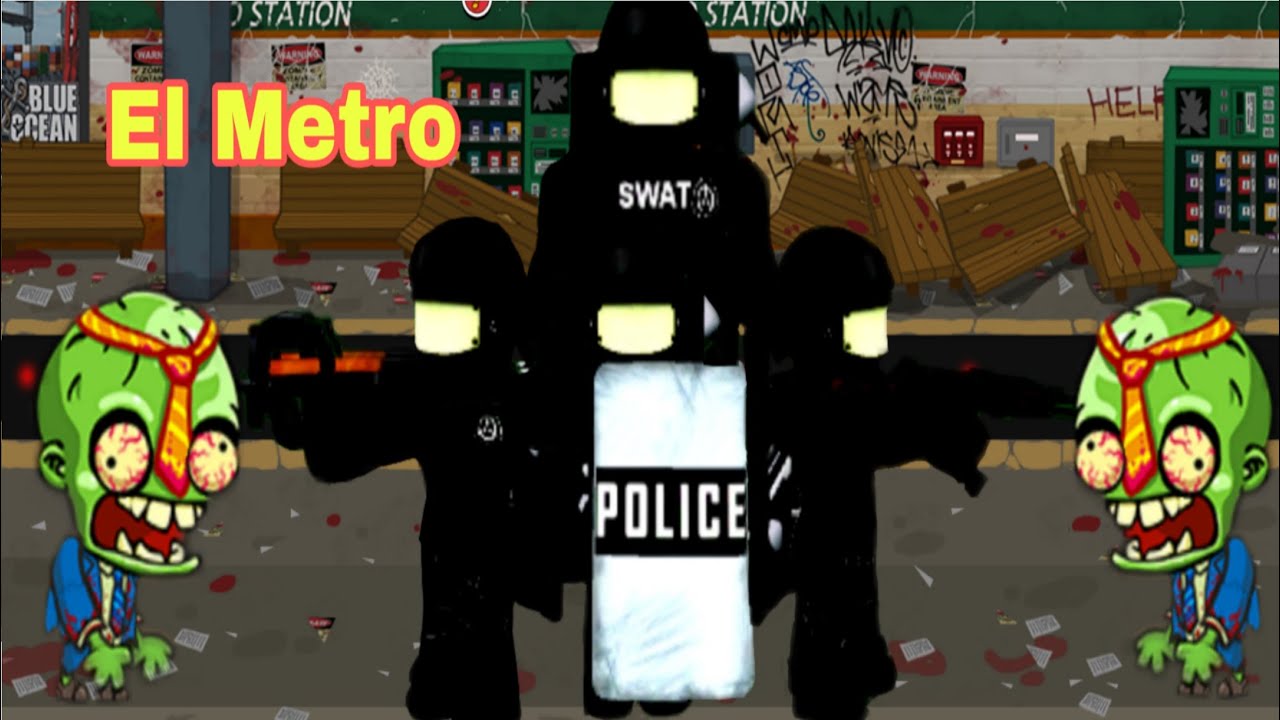 entramos al metro en la nueva zona de swat vs zombies temporada 2