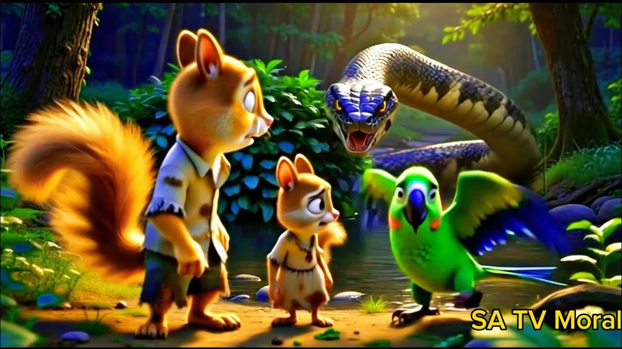 The Lost Squirrel Family | Emotional Moral Story in English & Bangla | SA TV Moral