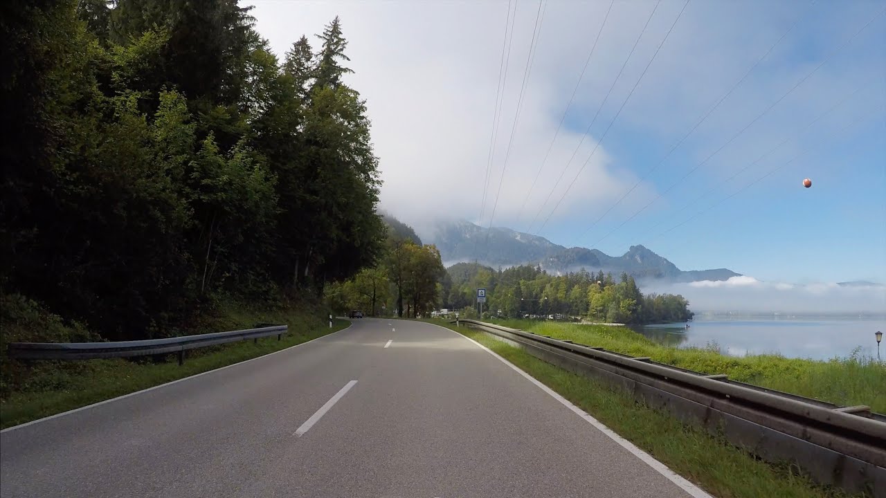 Fahrt von Kochel über den Kesselberg zum Walchensee und weiter nach Mittenwald (in 4K)