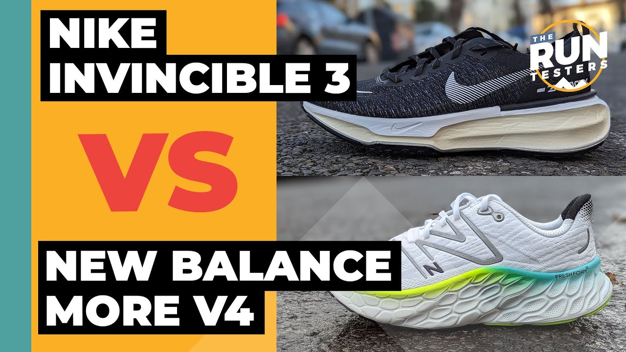 Nike Invincible 3 Vs New Balance More V4 | We decide which max-cushioned running shoe to buy