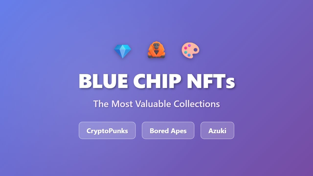 Blue Chip NFTs: CryptoPunks, Bored Apes & Azuki Explained