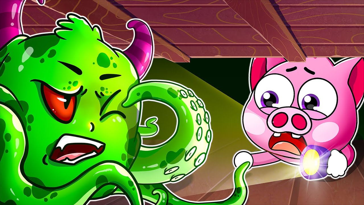 Mommy, There's A Monster Under The Bed 😱 Funny Cartoon For Kids By Lamba Lamby