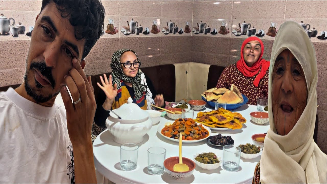 اجواء البادية/ احسن جلسة مع الحباب في مائدف الفطور😍اجيو تشوفو اشنو جابت لعريسات🤗لموت ضحك مع العائلة😂