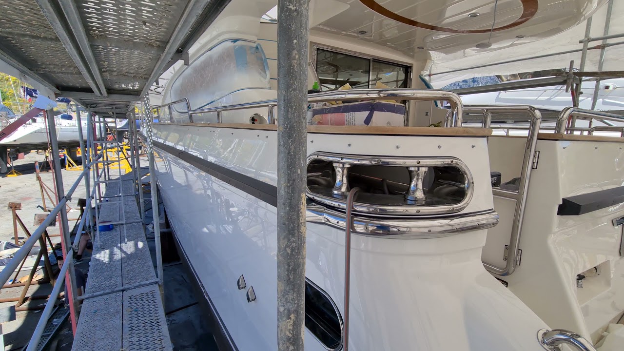 Yacht refit motor yacht Horizon Elegance 54 Part 14. Unwrapping and having a bad surprise 😮