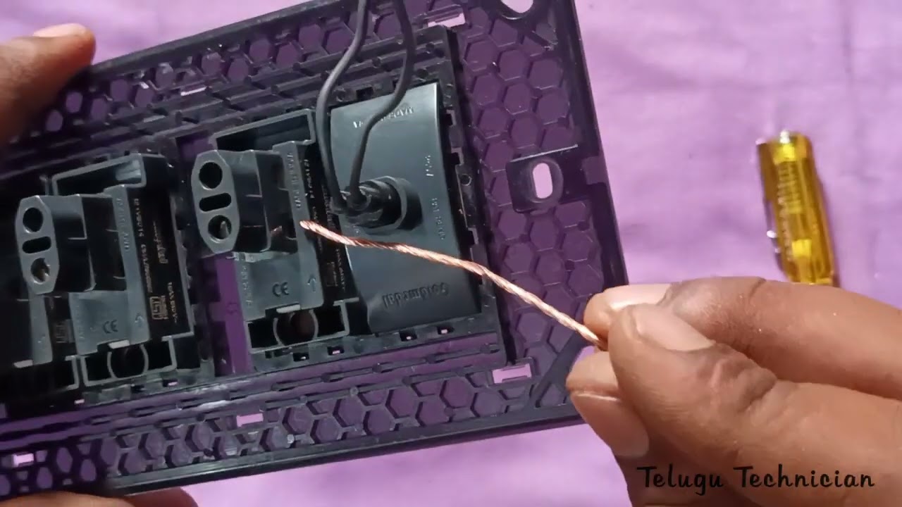6 modal switch board Connection | gold medal air modal  | Telugu Technician Works