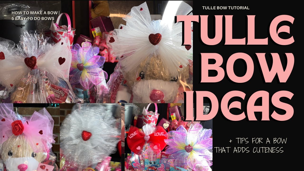 Как сделать банты из тюля | Мастер-класс по созданию бантов | Милые и простые банты за 5 минут | ...