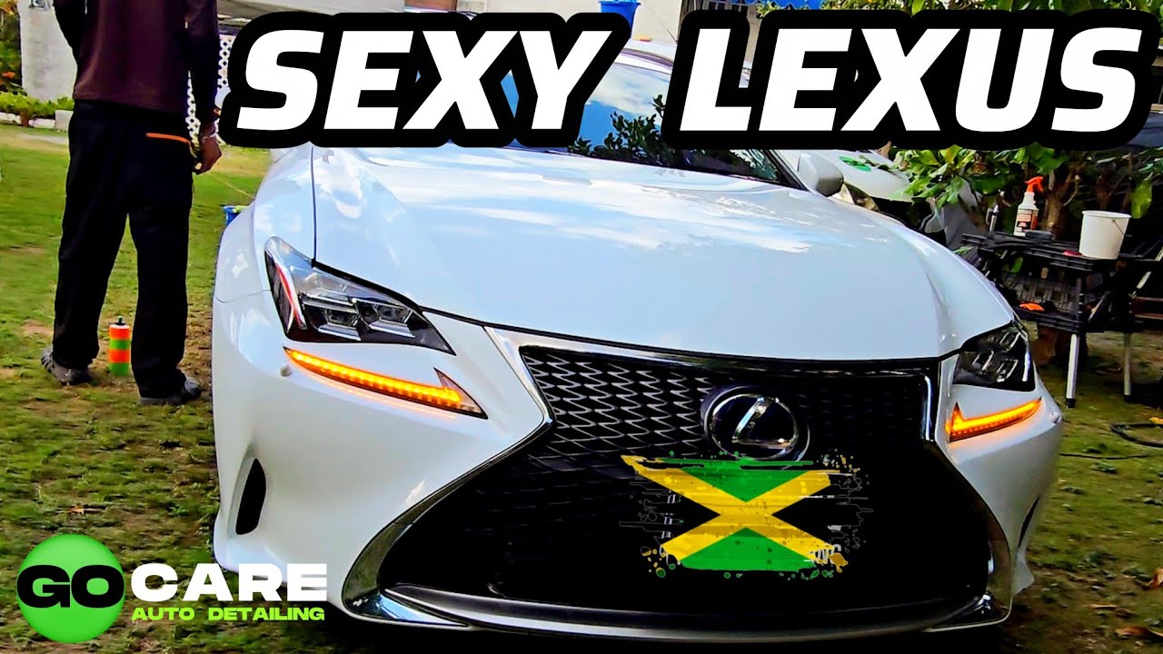 Detailing a Unique LEXUS RC300H in JAMAICA, Natural Cleaning Sounds #gocaredetailing #jamaica 