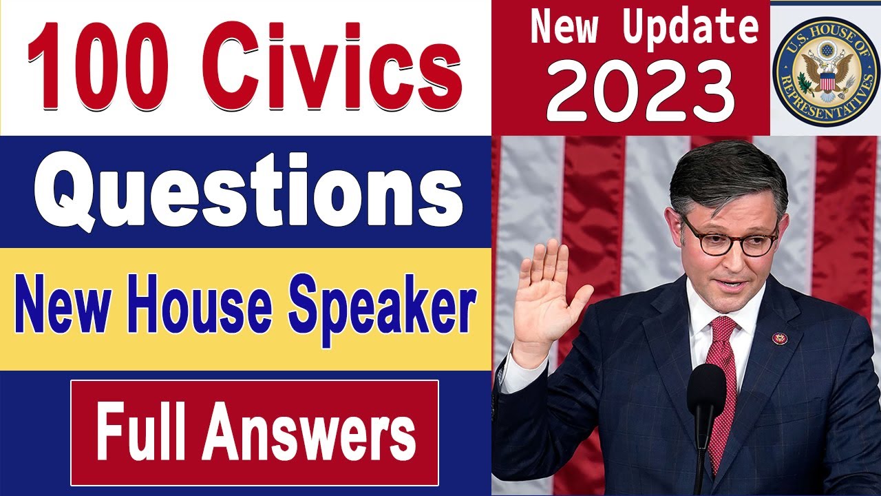 NEW UPDATE 🛑Official 100 Civics Questions & Answers (Full Answers) for US Citizenship Interview 2023